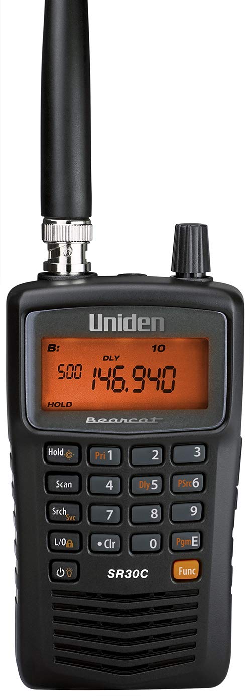 Uniden Bearcat SR30C, Compact Analog Handheld Radio Scanner, 500-Channel | Close