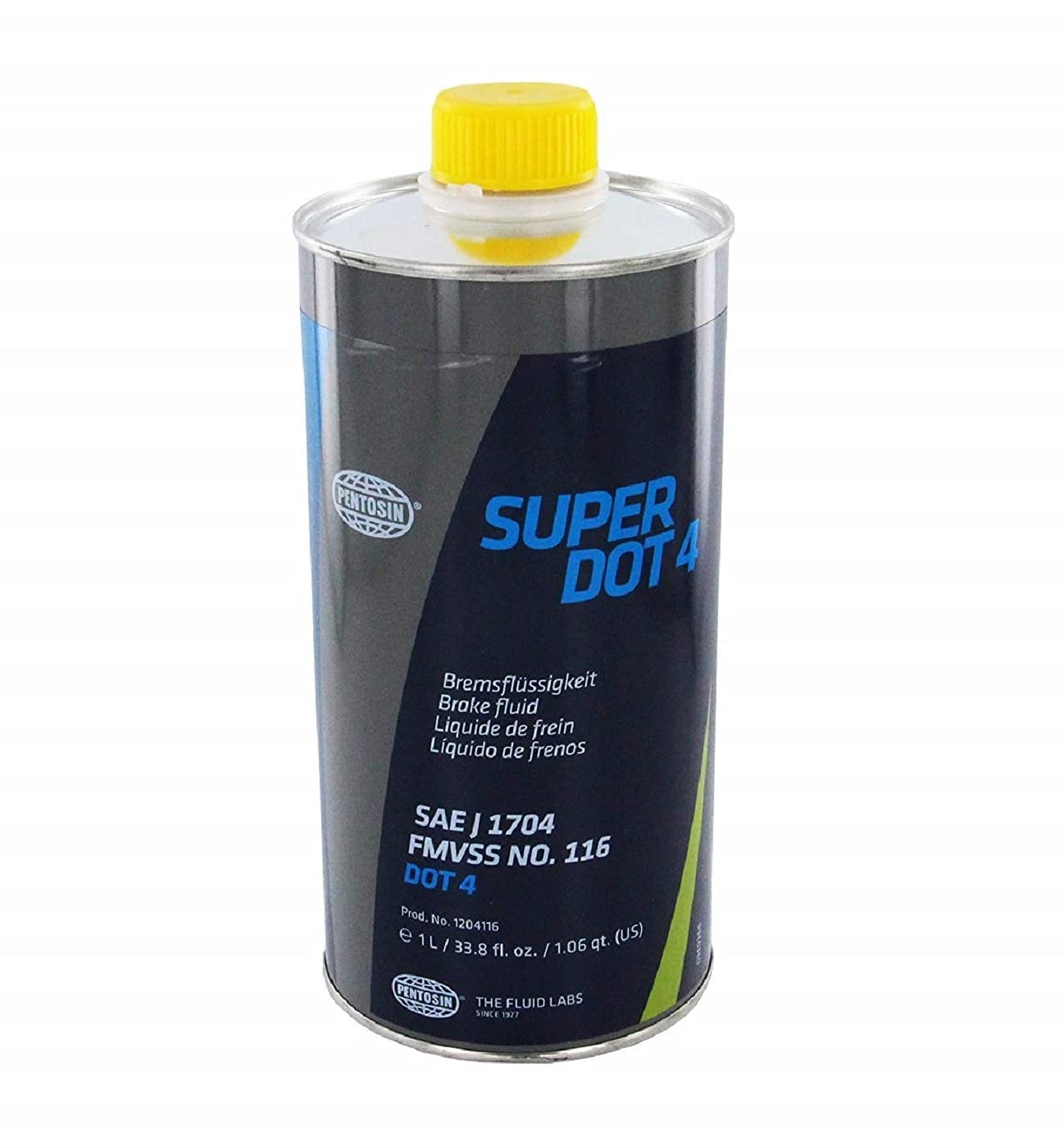 Pentosin 1204116 Super Dot 4 Brake Fluid, 1 Liter
