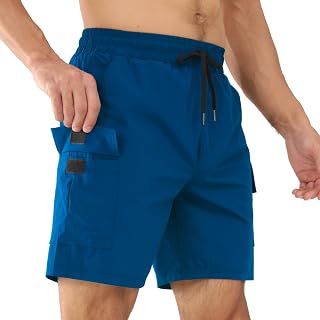 Superora Men's Cargo Hiking Shorts Breathable Quick Dry Classic Relaxed Fit Stretch for Leisure, Sports, Casual, Utility Work Shorts with Multiple Pockets