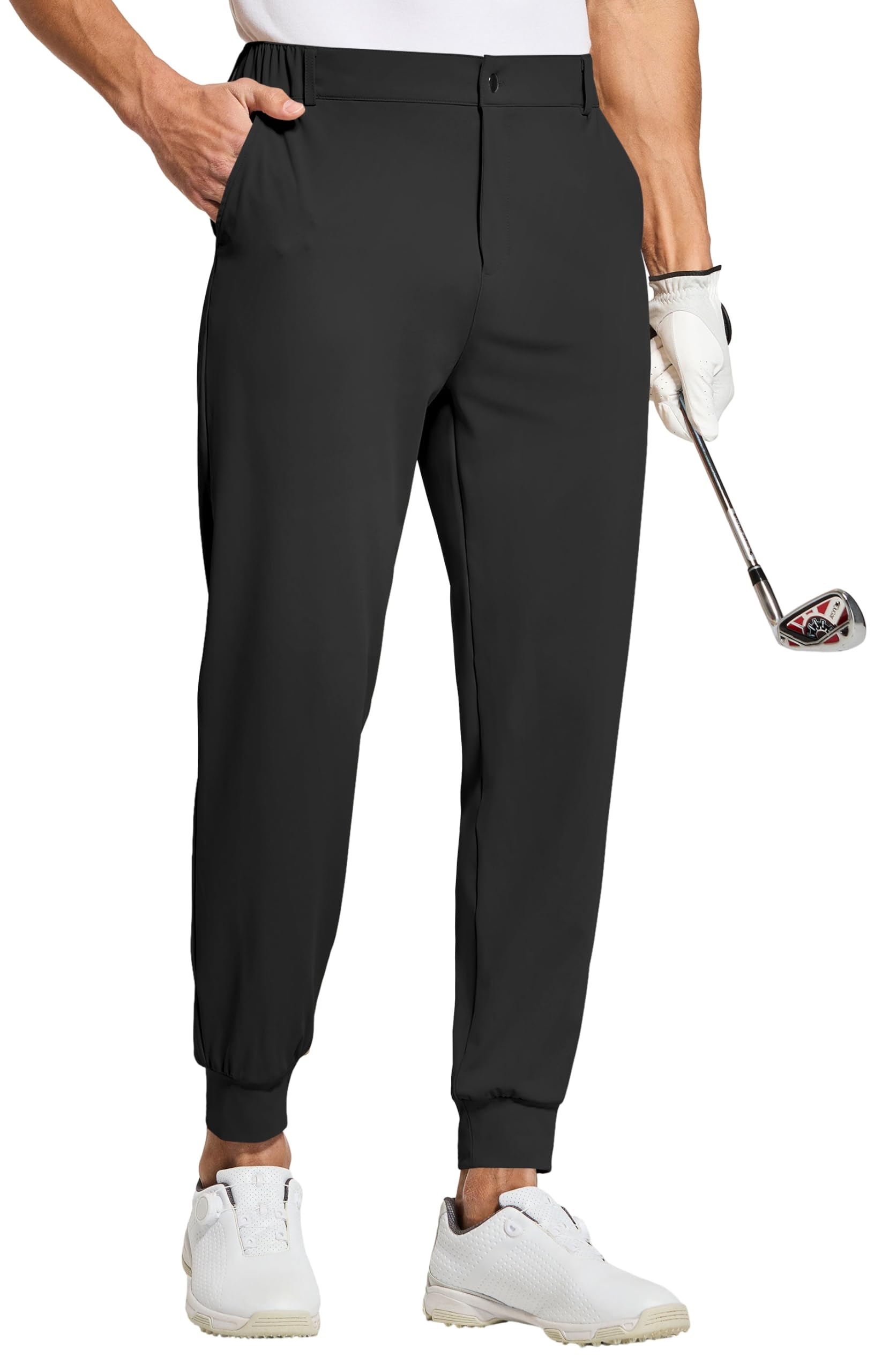 Willit Men's Golf Joggers Pants Stretch Slim Fit Work Dress Pants Quick Dry Athl