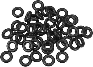 25 Fluorine Rubber O-Rings 11mm OD 4.8mm ID 3.1mm Width Metric Round Sealing Gasket for Plumbing Machines, Black