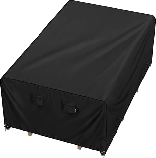 iBirdie Outdoor Table Patio Furniture Cover 110 x 56 inch, Waterproof | Fit 4 x 9 ft, 56, 54, 52 inch Wide, 110, 108, 106 inch Long, Weatherproof, Heavy Duty 600D
