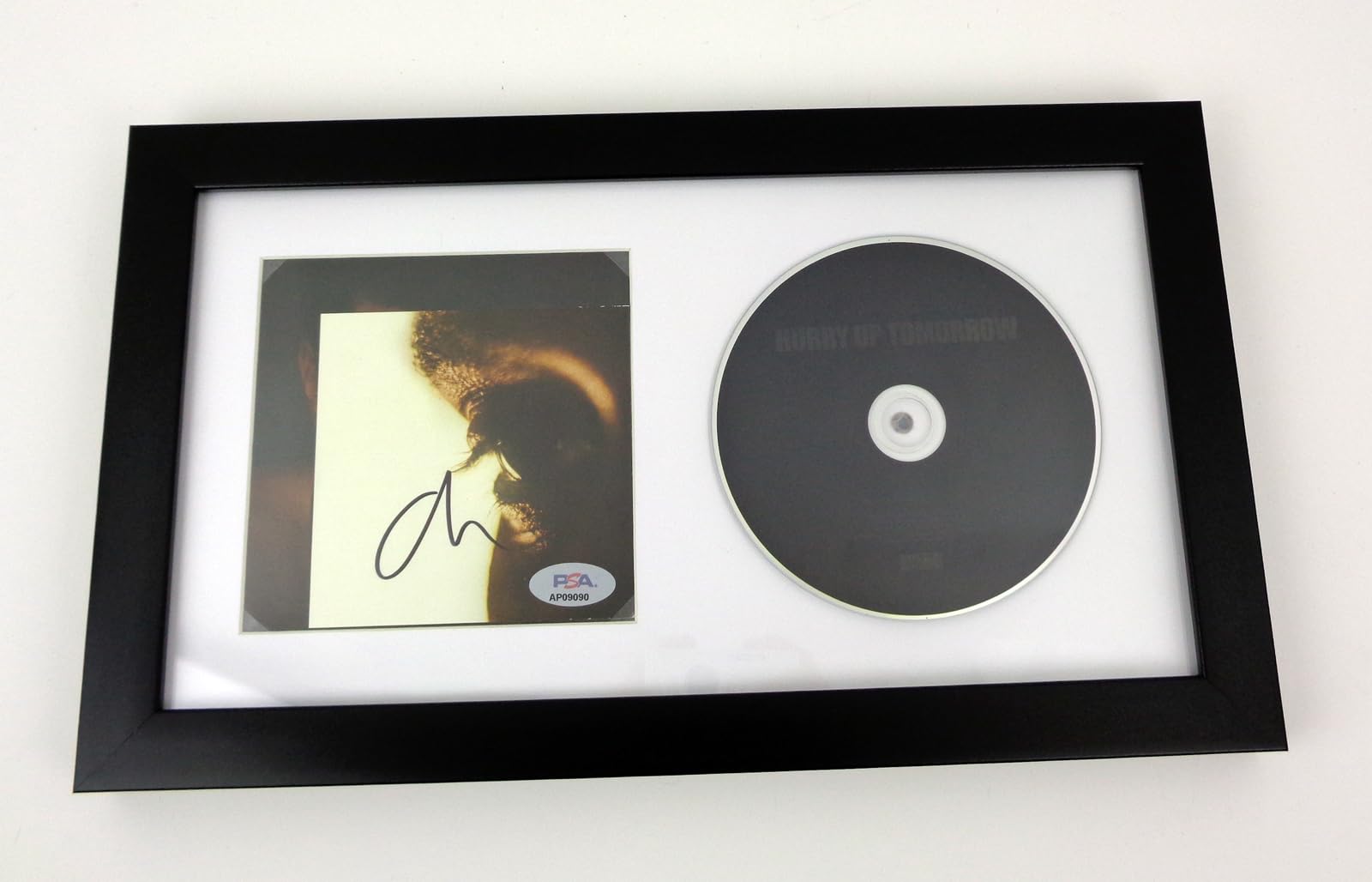Hurry Up Tomorrow The CD Signed Autographed By Weeknd Framed PSA/DNA COA A