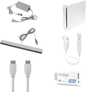 Nintendo Wii Console, White HDMI Bundle (Renewed)
