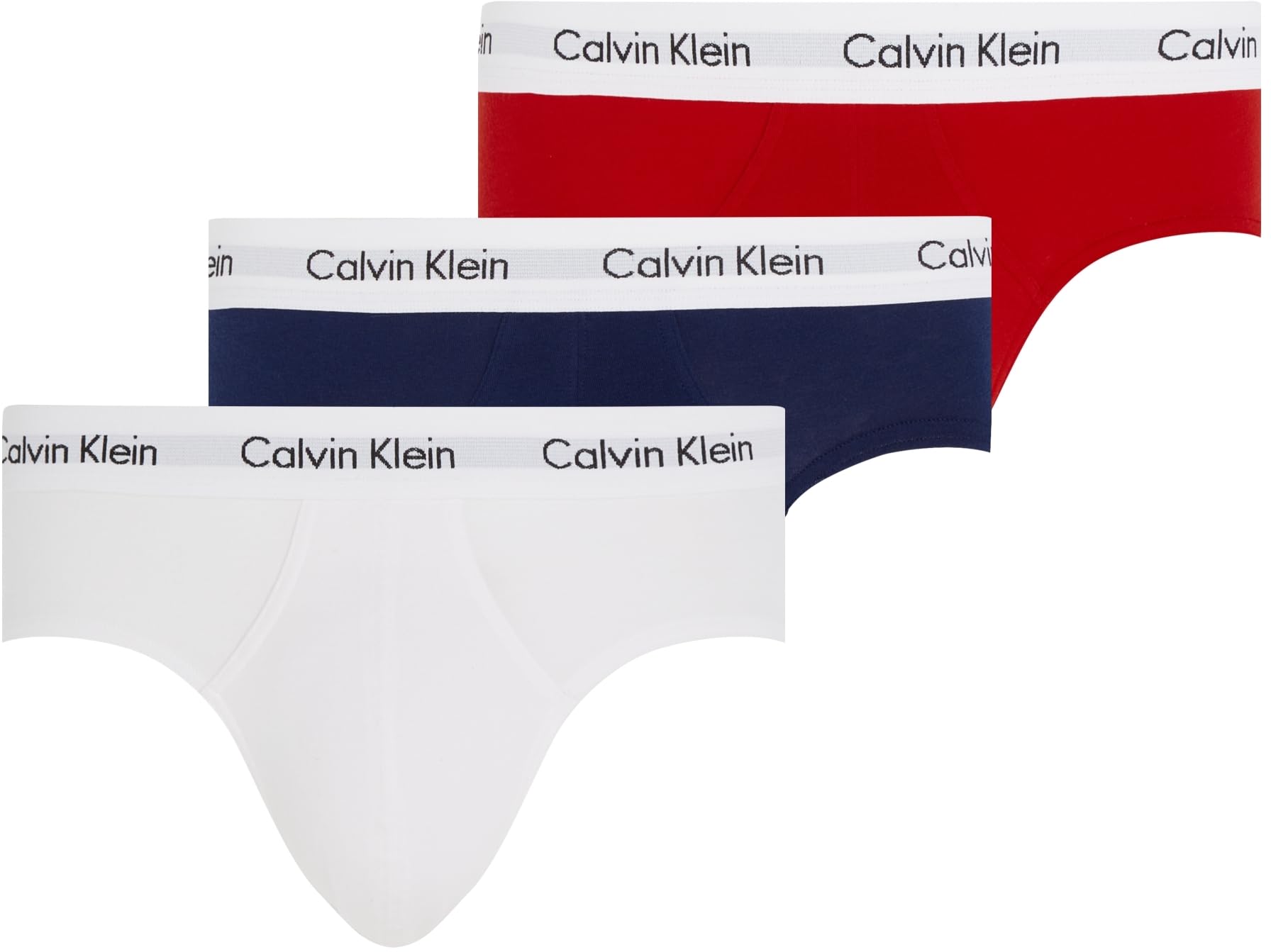 Calvin Klein Men's Pack of 3 Underpants Hip Briefs Underwear