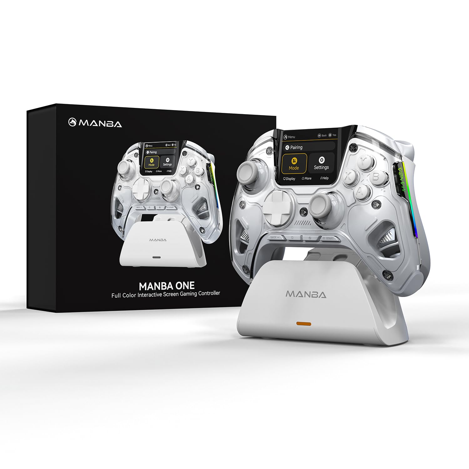 Manba One Built-in Display Wireless Controller for PC/Switch/Switch 2/iOS/Androi