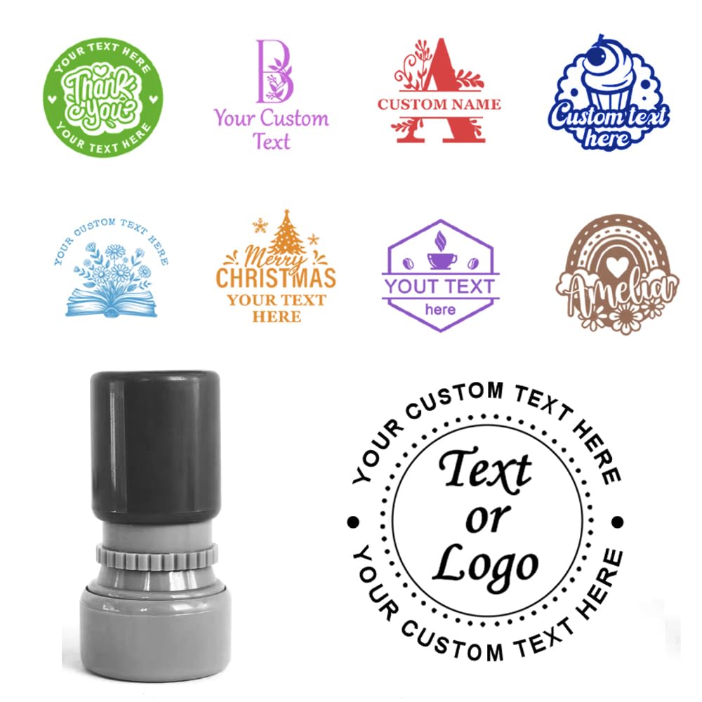 Personalized Logo Stamp, Monogram, Custom Business Stamp, Custom Signature Name