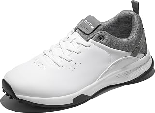 Men's Women's Golf Shoes Lightweight Waterproof Spikeless Golf Footwear with Non-Slip Outsole for All-Day Comfort