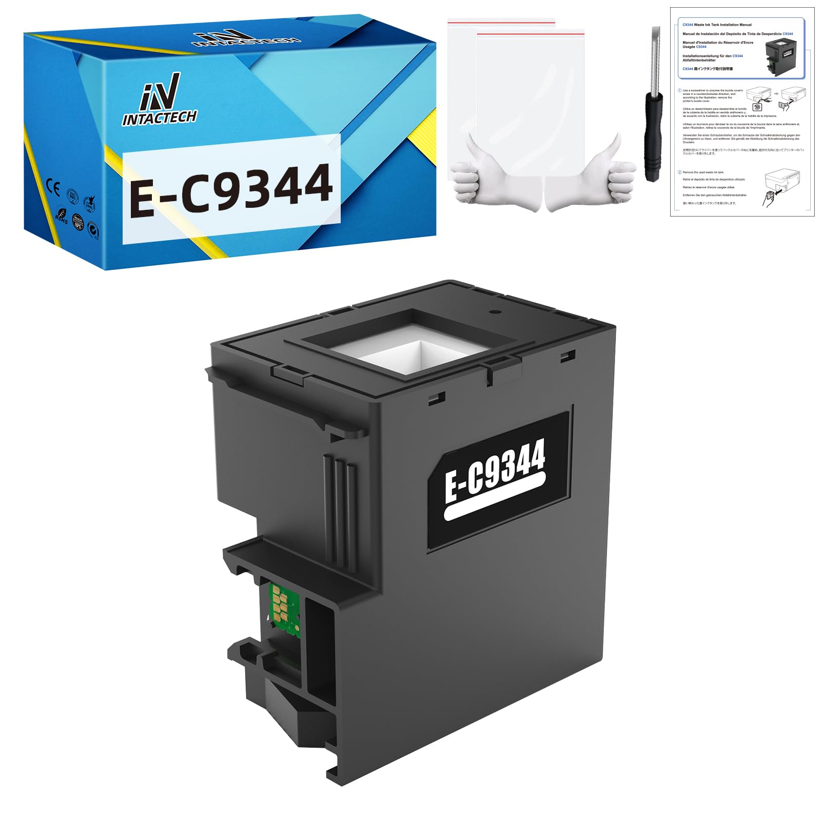 INTACTECH C9344 Maintenance Box Compatible with Epson ET-2840 ET-4810 XP-4100 XP