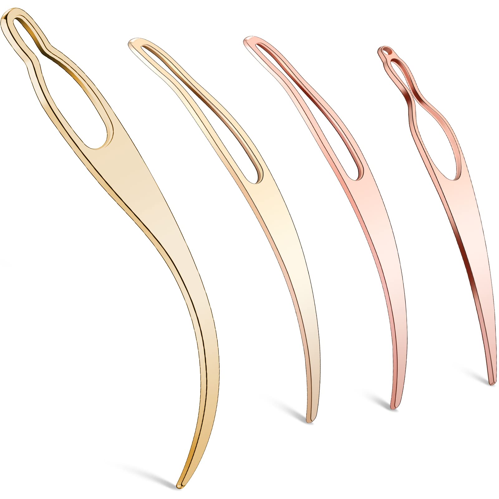 WILLBOND 4 Pcs Interlocking Tool for Locs, Rose Gold, Gold | Retighten Tools for