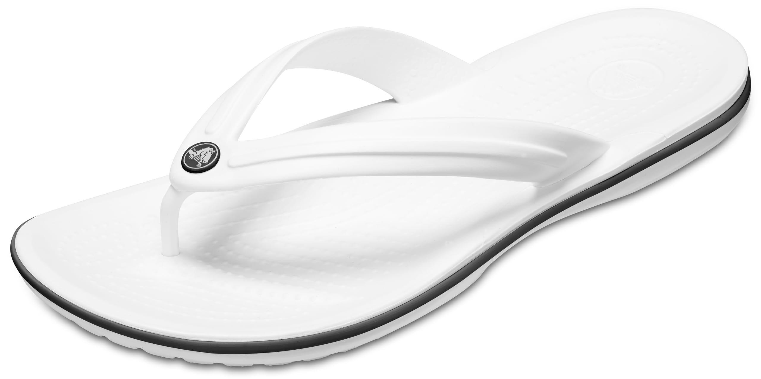 Crocs Crocband Flip Flops, White, Unisex, EU 37-38