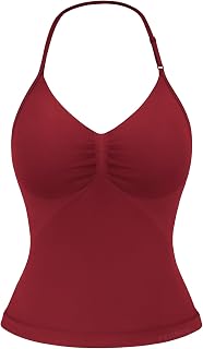 YEOREO SoftHue Impact Longline Strappy Top Women's Halter Workout Tank Tops