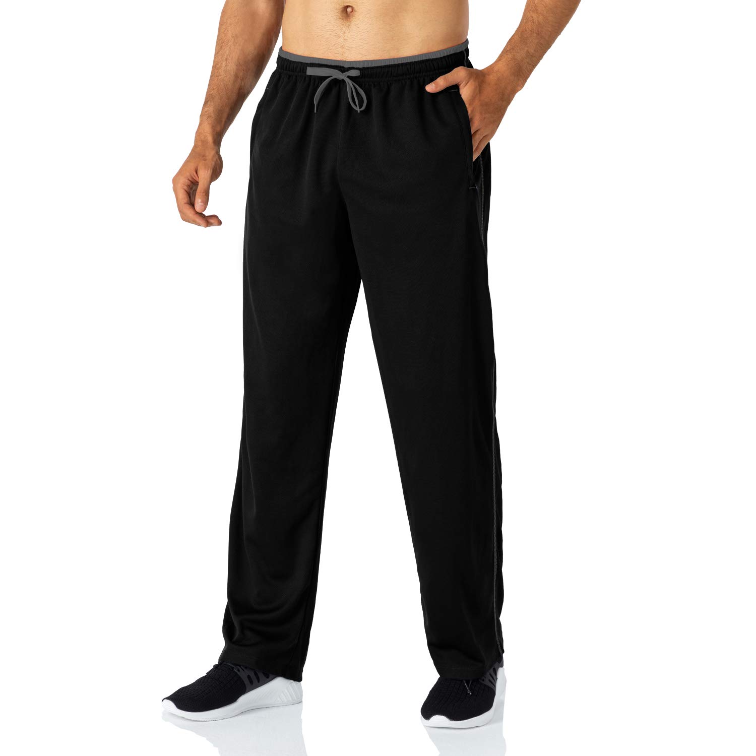 Butrends Men's Joggers Sweatpants Lightweight Running Trousers with Zip Pockets 
