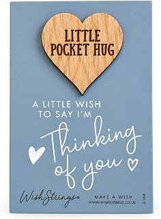 WishStrings Pocket Hug, Little Hug Gifts, Thinking of You Card | Thinking Of You Card, Positive Affirmations with Little Pocket Hug, hug, get well soon gifts for women