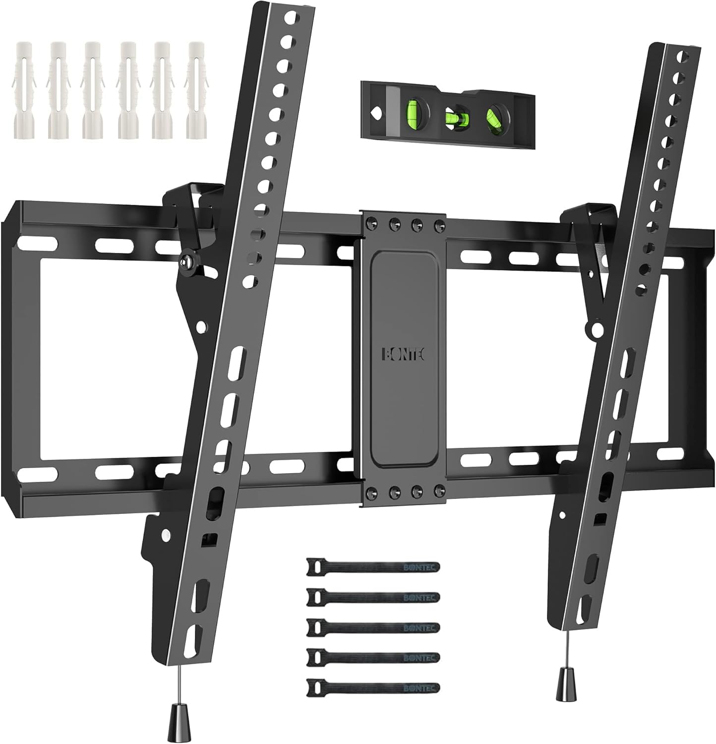 BONTEC TV Wall Bracket for 37-82 Inch TVs, Tilt TV Wall Mount, Up to 60 kg | Max