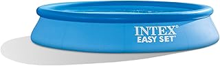 INTEX 28116EH Easy Set Inflatable Swimming Pool: 10ft x 24in – Puncture-Resistant Material – Quick Inflation – 813 Gallon Capacity – 18in Water Depth