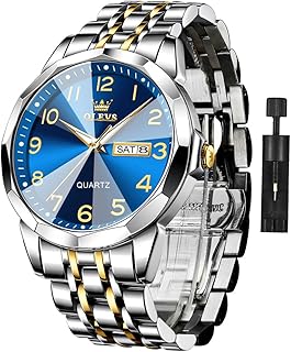 OLEVS Watches for Men Business Dress Large Face Calendar Male Wristwatch