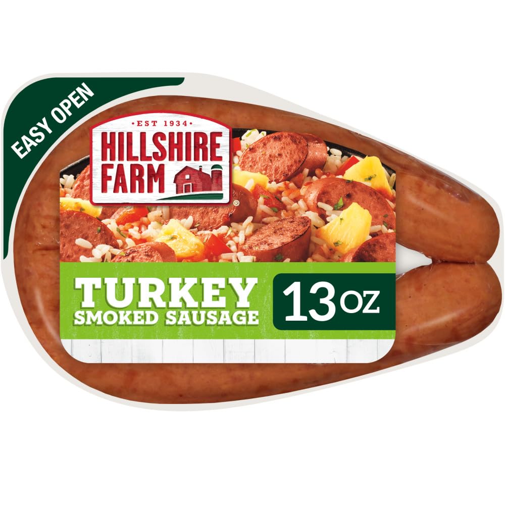 Hillshire Farm Turkey Smoked Sausage, 13 oz | Fully cooked; ready in minutes; gr