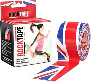 RockTape Kinesiology Tape Athletes, Water Resistant, Reduce Pain & Injury Recovery, 2 in x 5 m, Uncut, Pink