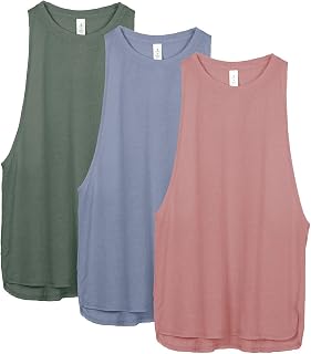 icyzone Women's Workout Tank Top Lightweight Athletic Muscle Shirts Loose Fit Sport Gym Yoga Top