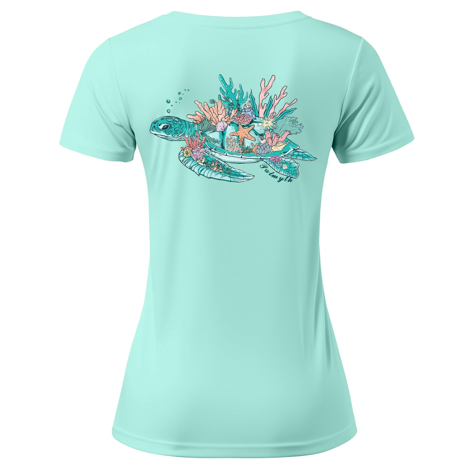 Palmyth Women‘s Fishing Shirts UPF 50+ Sun Protection T-Shirt Quick-Dry Short Sl