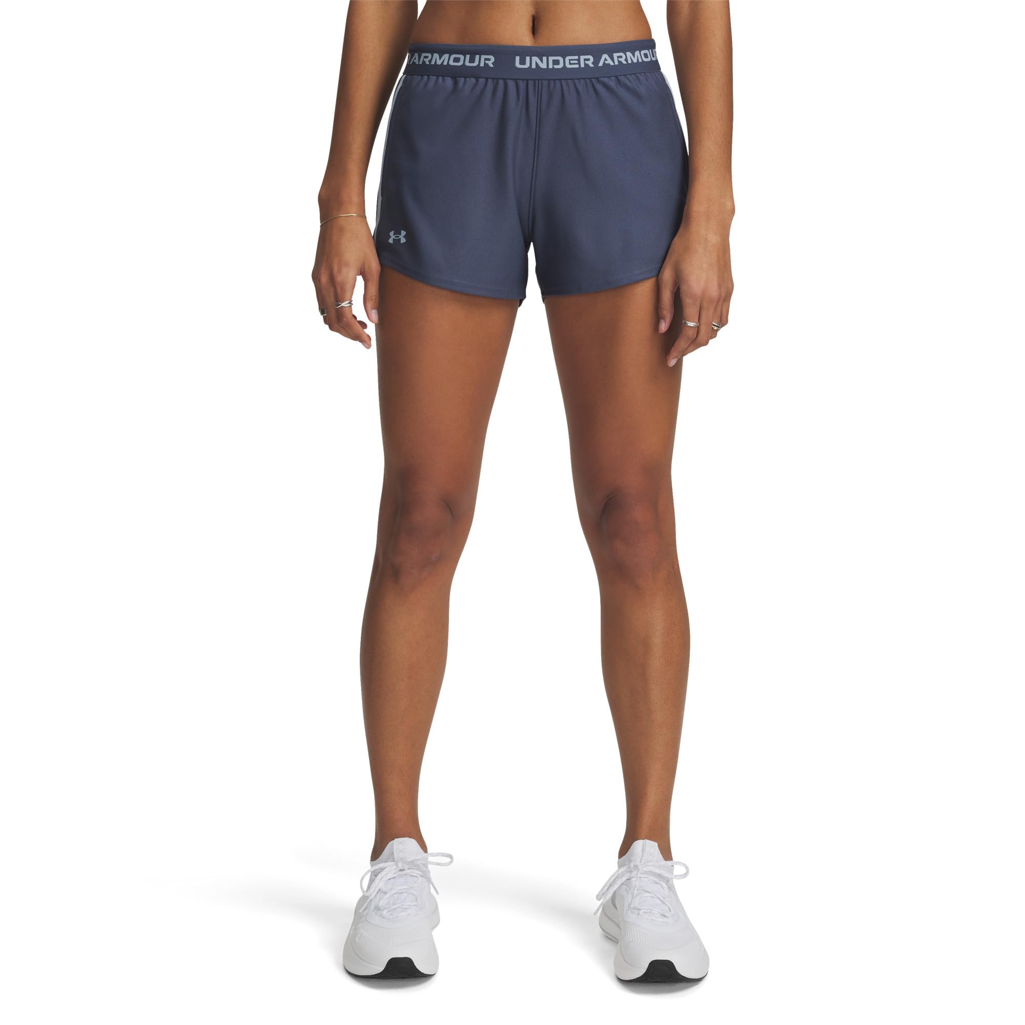 Under Armour Women's Tech Play Up Shorts, 044 Gray, MD