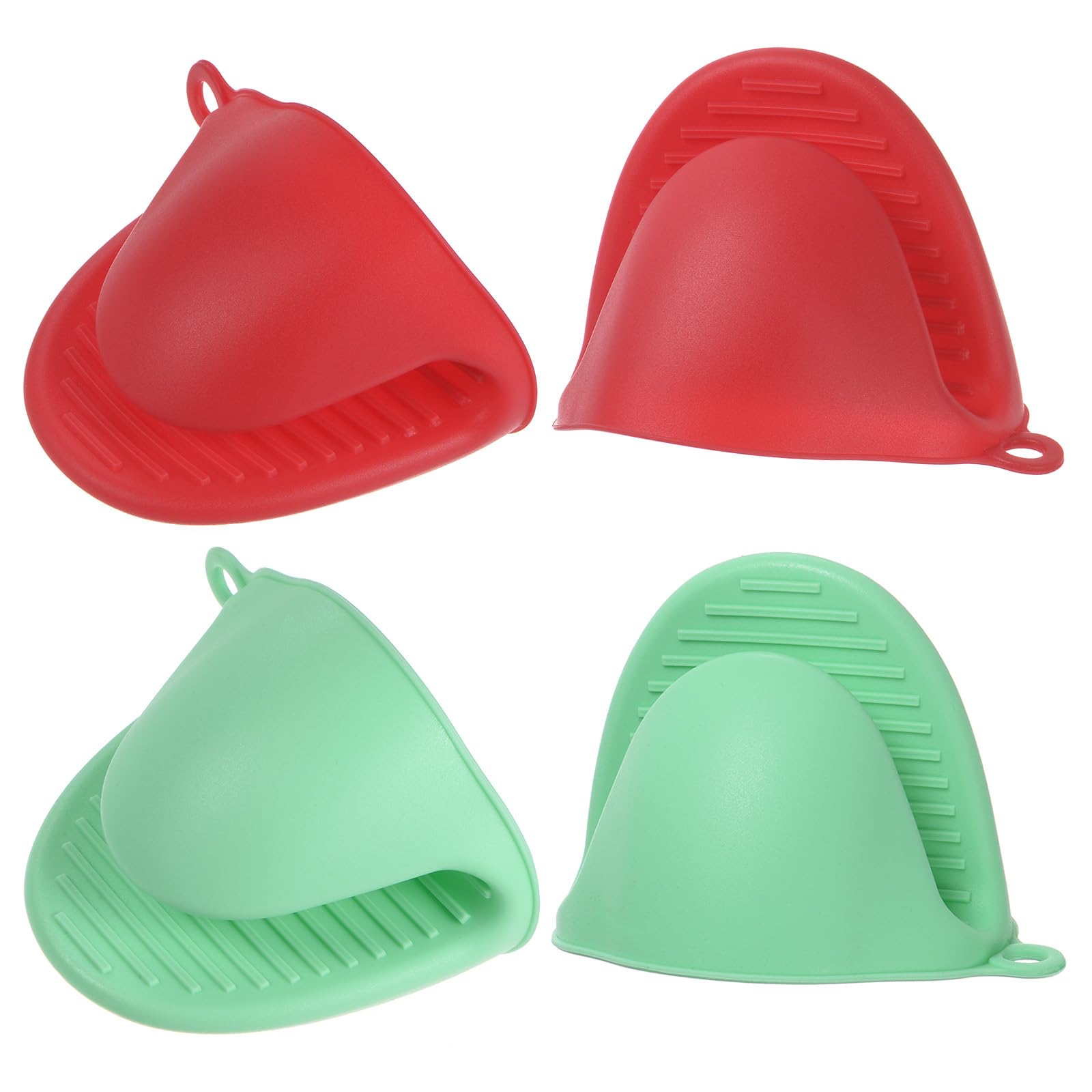 Generic 4 Mini Silicone Oven Gloves, 110 x 85 x 70 mm, Small Heat Resistant Rubb