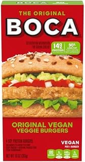 Boca Original Vegan Veggie Burgers, 10 ounce -- 12 per case