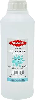 Aksoy Distilled Water - 100% Ultra Pure Water 1.5L - Deionized & Demineralized - TDS 000 ppm Guaranteed - For Batteries, Irons, Aquariums, Humidifiers & Automotive
