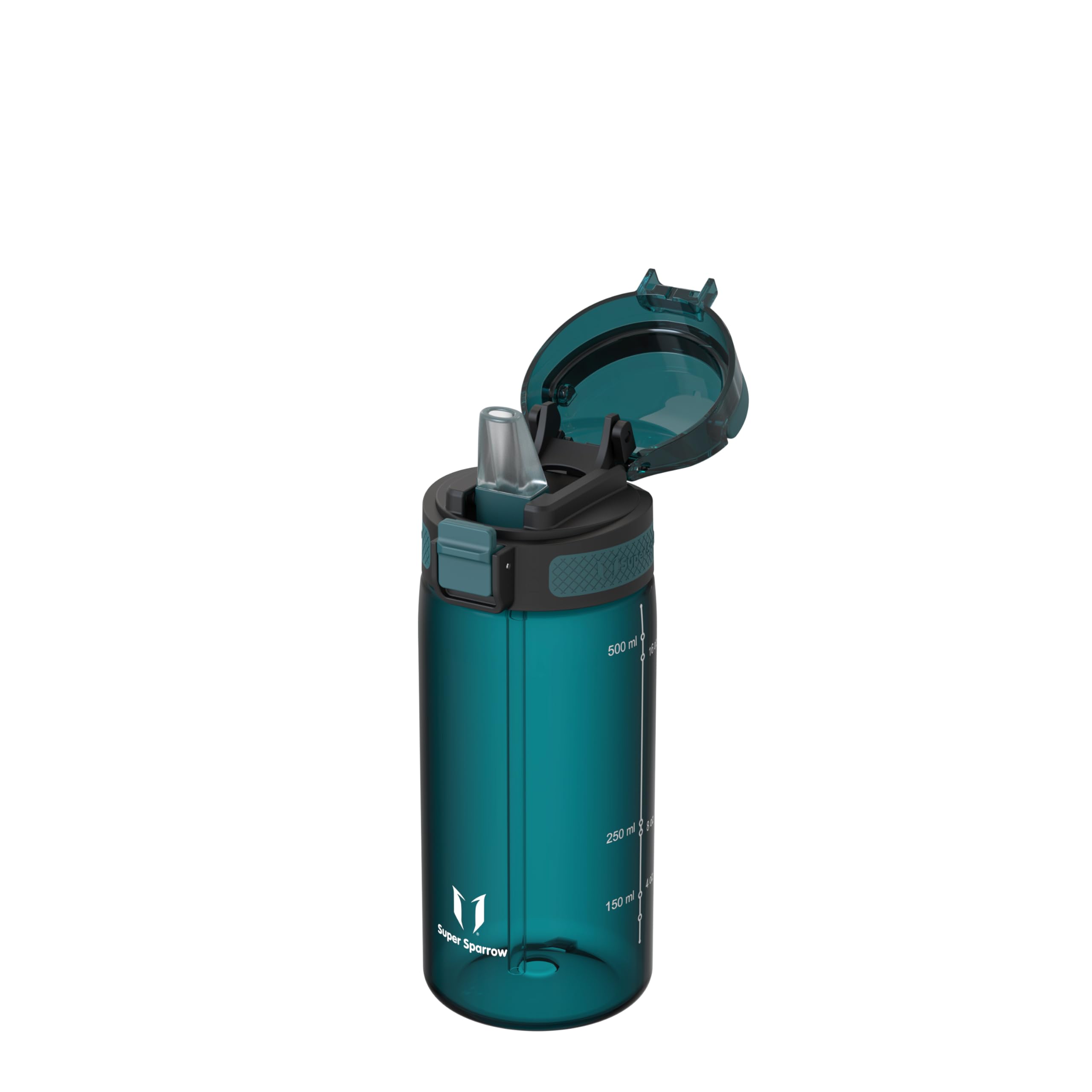Sparrow Sport Water Bottle with Straw - Tritan Plastic Drinks Bottles