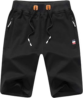 Tansozer Men's Summer Sports Shorts Cotton Running Short