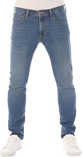 Lee Luke Men's Slim Fit Tapered Jeans Cotton Denim Stretch Blue Black Grey Size 39/40, 40/41, 41/42, 42/43, 43/44, 44/46, 46/48