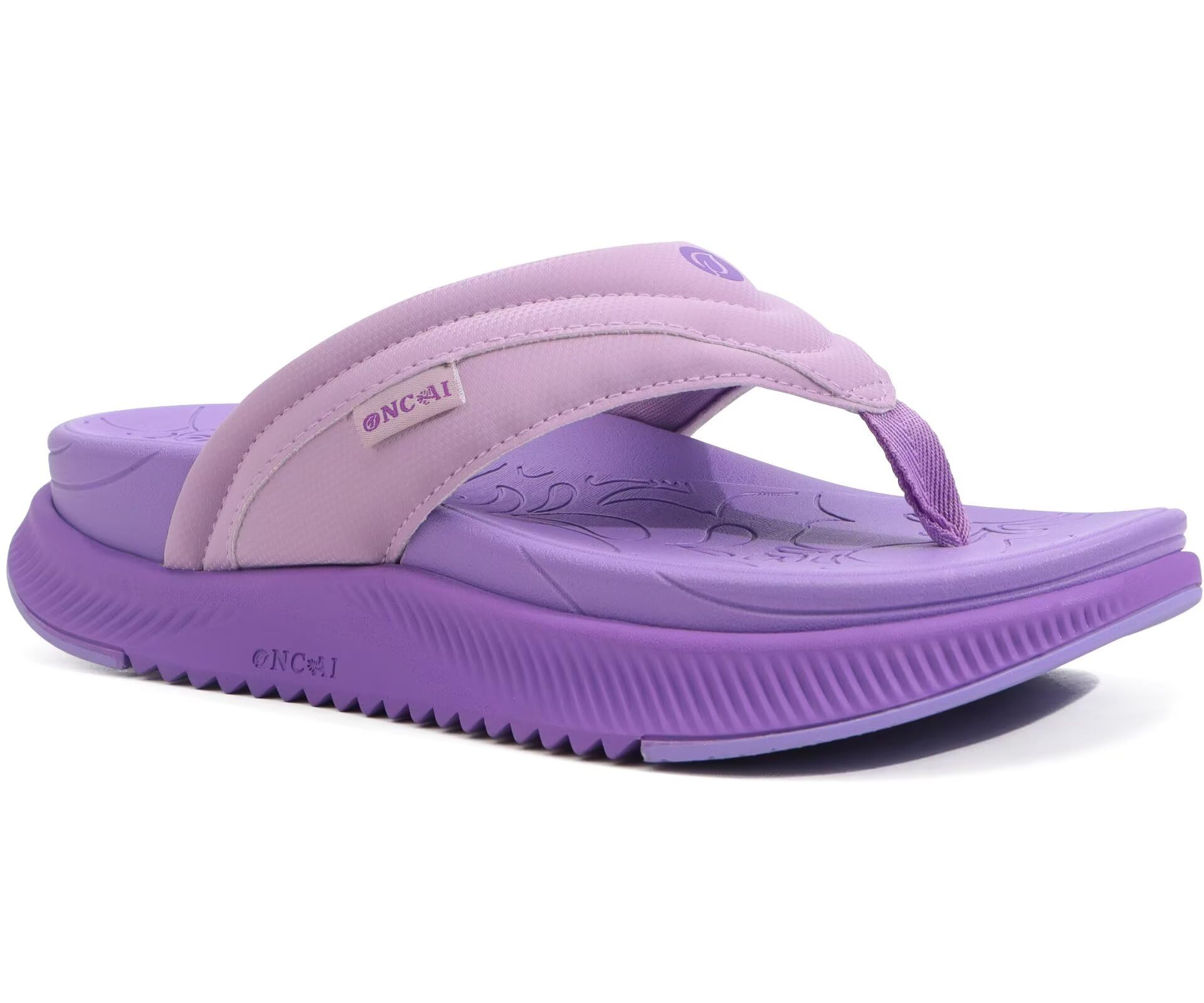 ONCAI Women's Orthotic Cushion Flip Flops Recovery Walking Sandals for Women wit