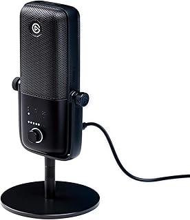 Elgato Wave:3 - USB Condenser Microphone and Digital Mixer for Streaming, Recording, Podcasting - Clipguard, Capacitive Mute, Plug & Play for PC/Mac (Renewed)
