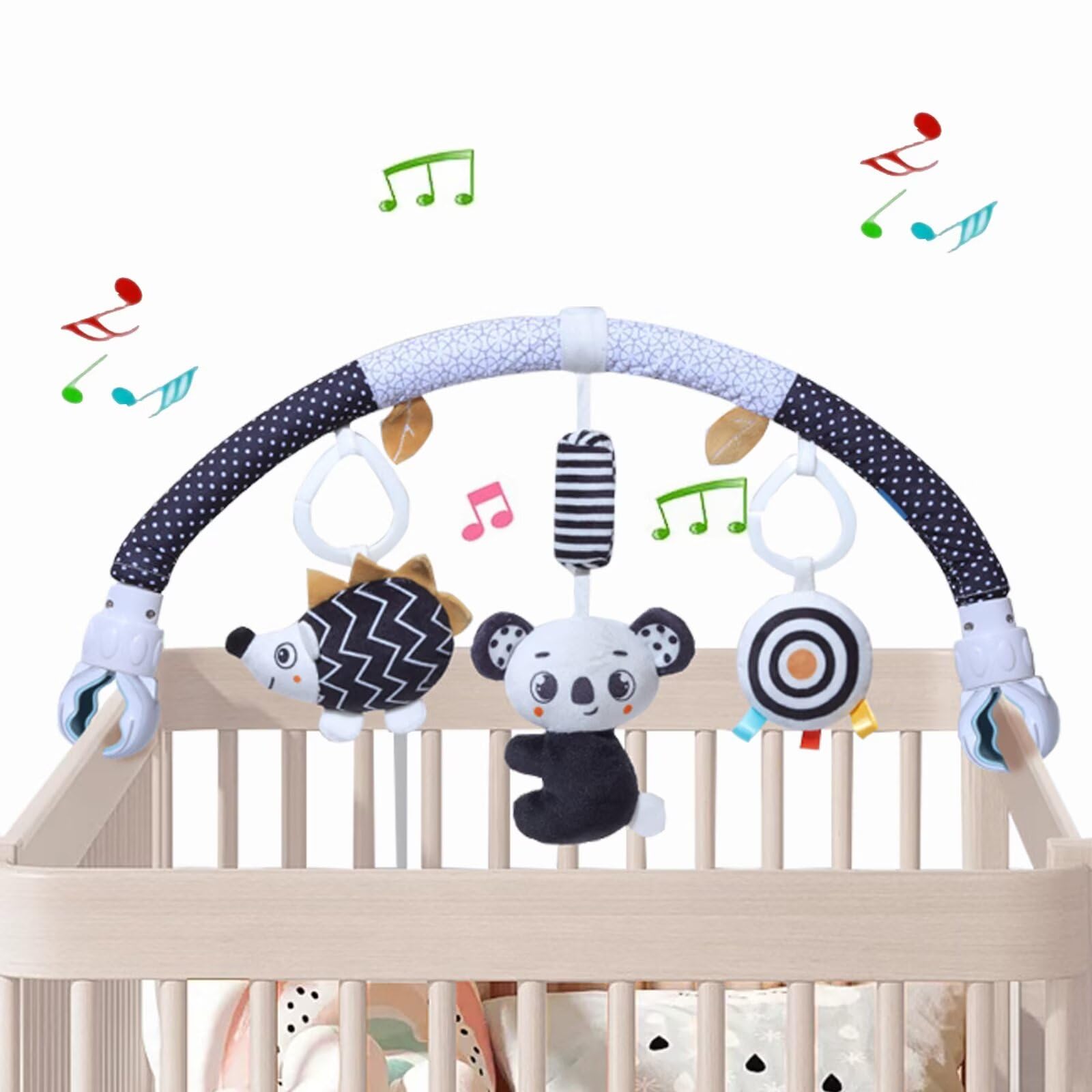 Pau1Hami1ton Baby Stroller Arch Toys, Car Seat Toys,Bouncer Toy Bar/Mobile for B