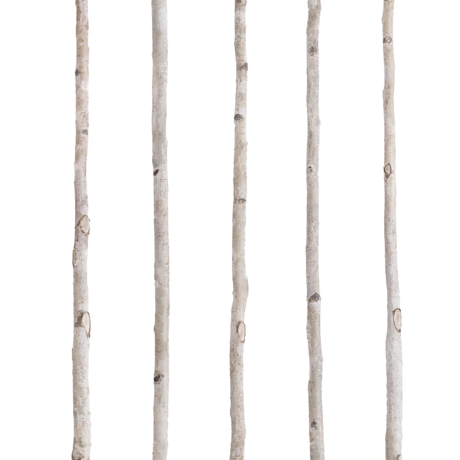 Fiwochic 5 Pcs White Birch Poles 6 ft 1-1.5" Diameter Natural Wood Sticks | Natu