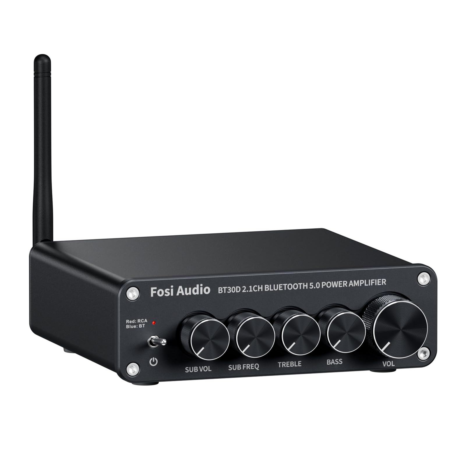 Fosi Audio BT30D Bluetooth 5.0 Stereo Audio Receiver Amplifier 2.1 Channel Mini 