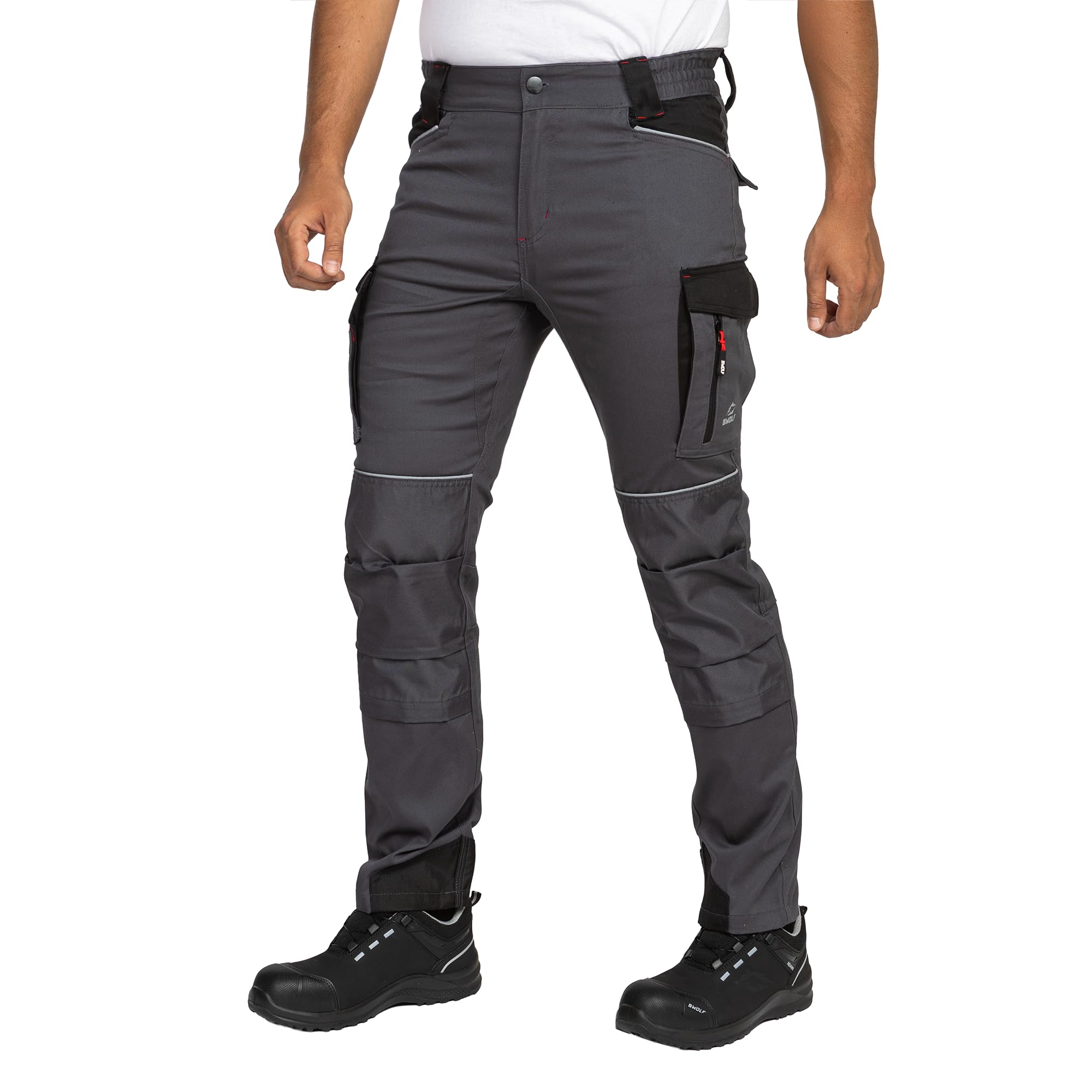 BWOLF Daytona Work Trousers Men's Stretch Work Trousers Cargo Work Wear Men with