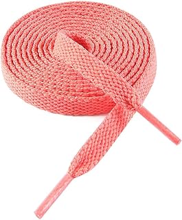 VSUDO 8mm Flat Sports Laces and Laces for Sneakers, Sneakers and Sports Shoes - 29 Colours and 14 Lengths Available, Cheap and Durable - 1 or 2 Pairs