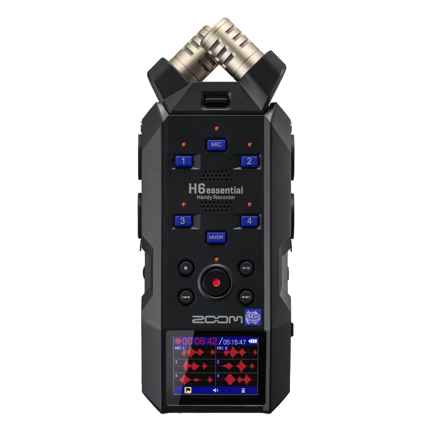 Zoom H6essential Handy Recorder – Portable 32-Bit Float Audio Recorder with 6-Tr