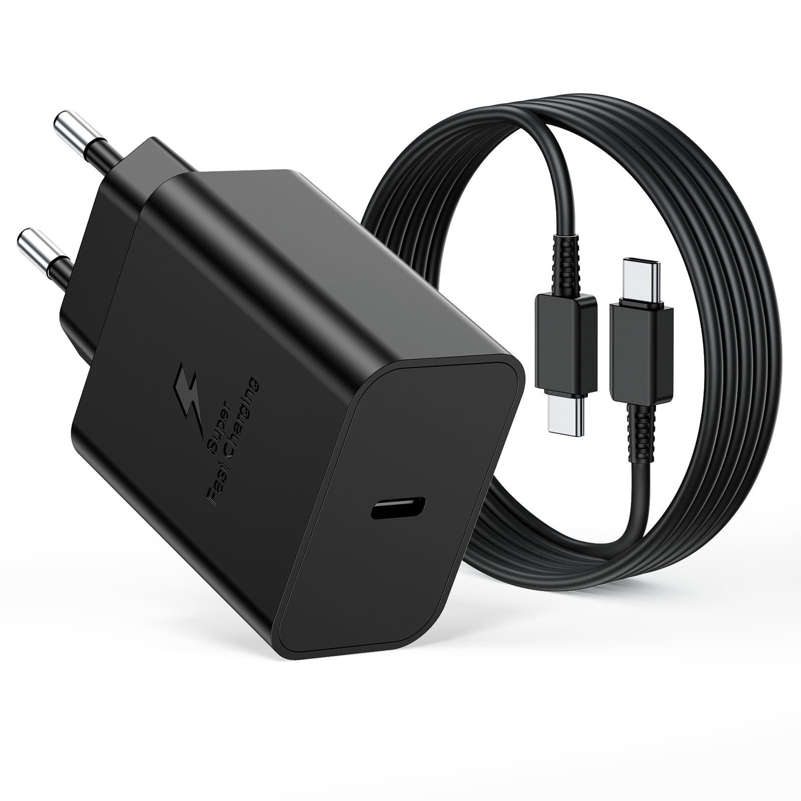 45W USB C Charger Samsung Fast Charge and 2M Cable for Samsung Galaxy S26 S25 Ul