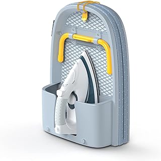 Joseph Joseph Pocket Max Portable Folding Tabletop Ironing Board, 35" Surface, Integrated Iron Storage Hook, Compact Design