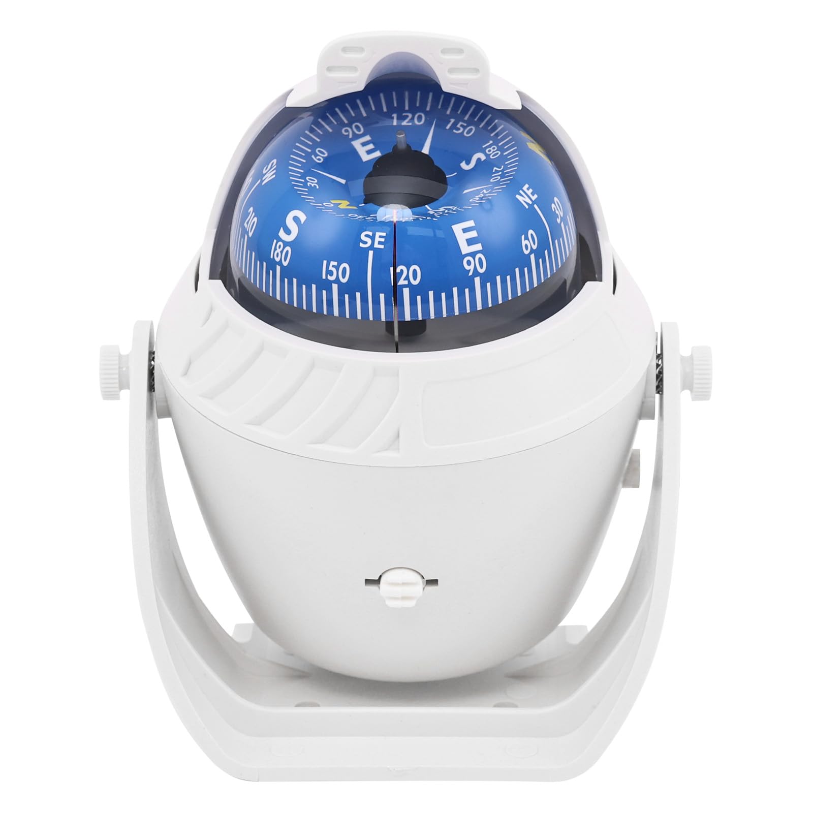 Sea Marine Compass with Mount Compasses Ball Waterproof for Boat Caravan White S