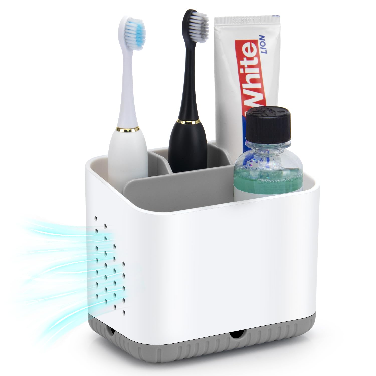 toprance Toothbrush Holder Anti-slip Electric Toothbrush Holder For Bathroom Cou