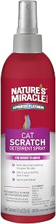 Nature's Miracle Cat Scratch Deterrent Spray, 8 oz | Discourages Destructive Scratching, Use On Furniture, Fabric & More, Formulated With Essential Oils, Safe for Pets & Home