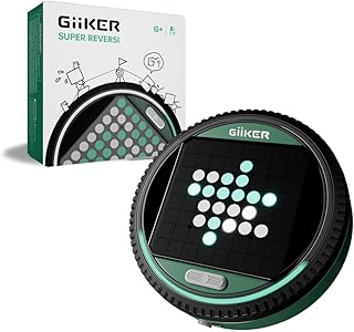 GiiKER Super Reversi - Electronic Handheld Strategy Board Game with AI Opponent, Smart Logic Puzzle & Brain Teaser Toy for Kids and Adults, Portable Travel Game for Road Trips