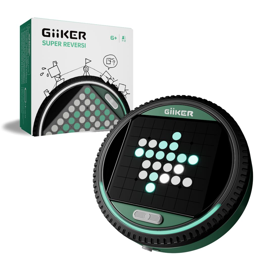 GiiKER Super Reversi - Electronic Handheld Strategy Board Game with AI Opponent,