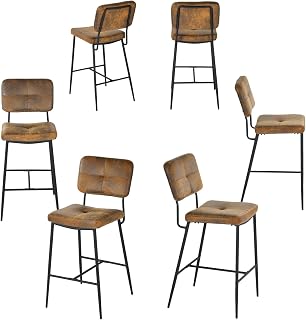 MEUBLE COSY Sgabelli da Bar o Cucina Set di 6 Altezza di Seduta di 68 cm
