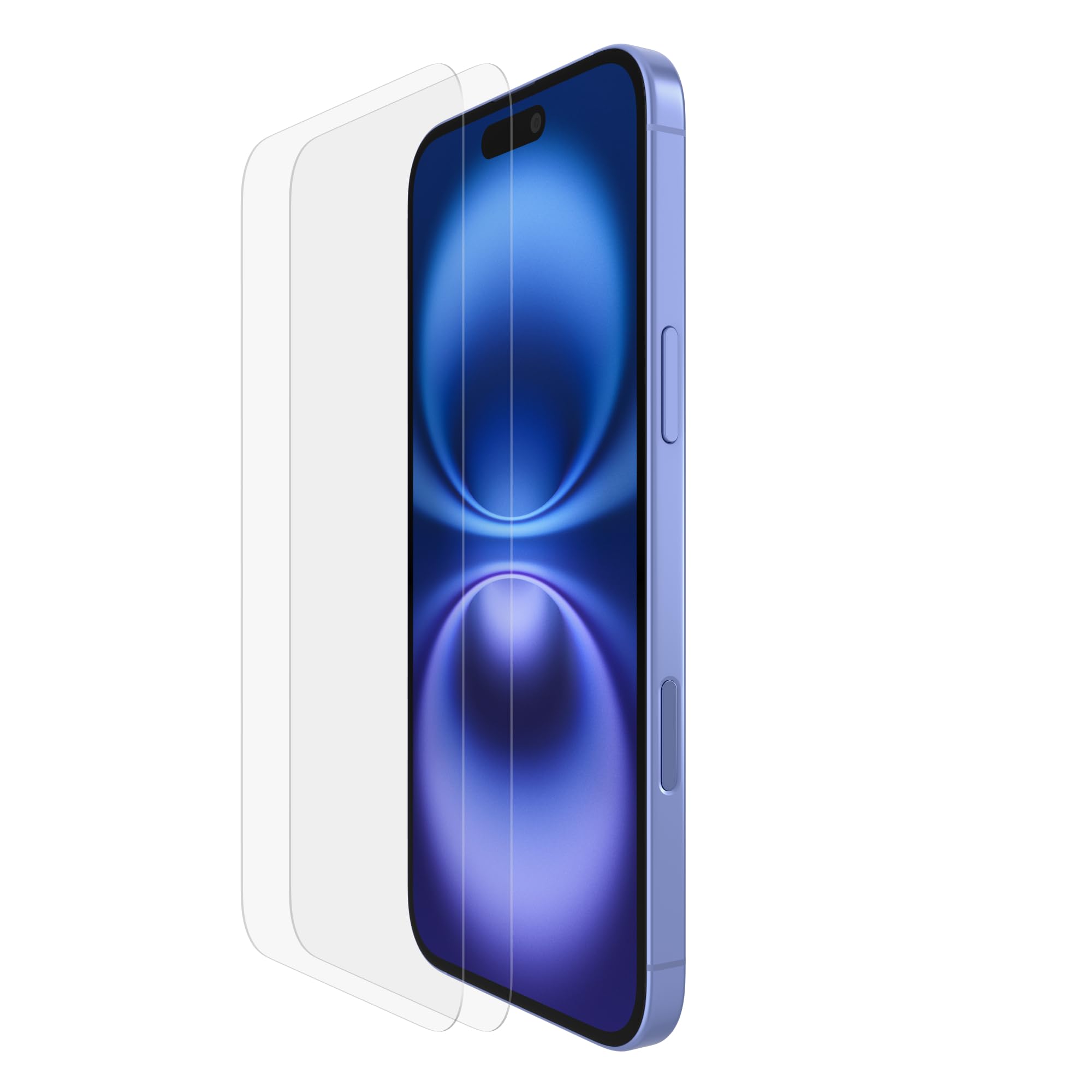 Belkin ScreenForce Tempered Glass for iPhone 16 Plus, 9H Hardness, Transparent, 