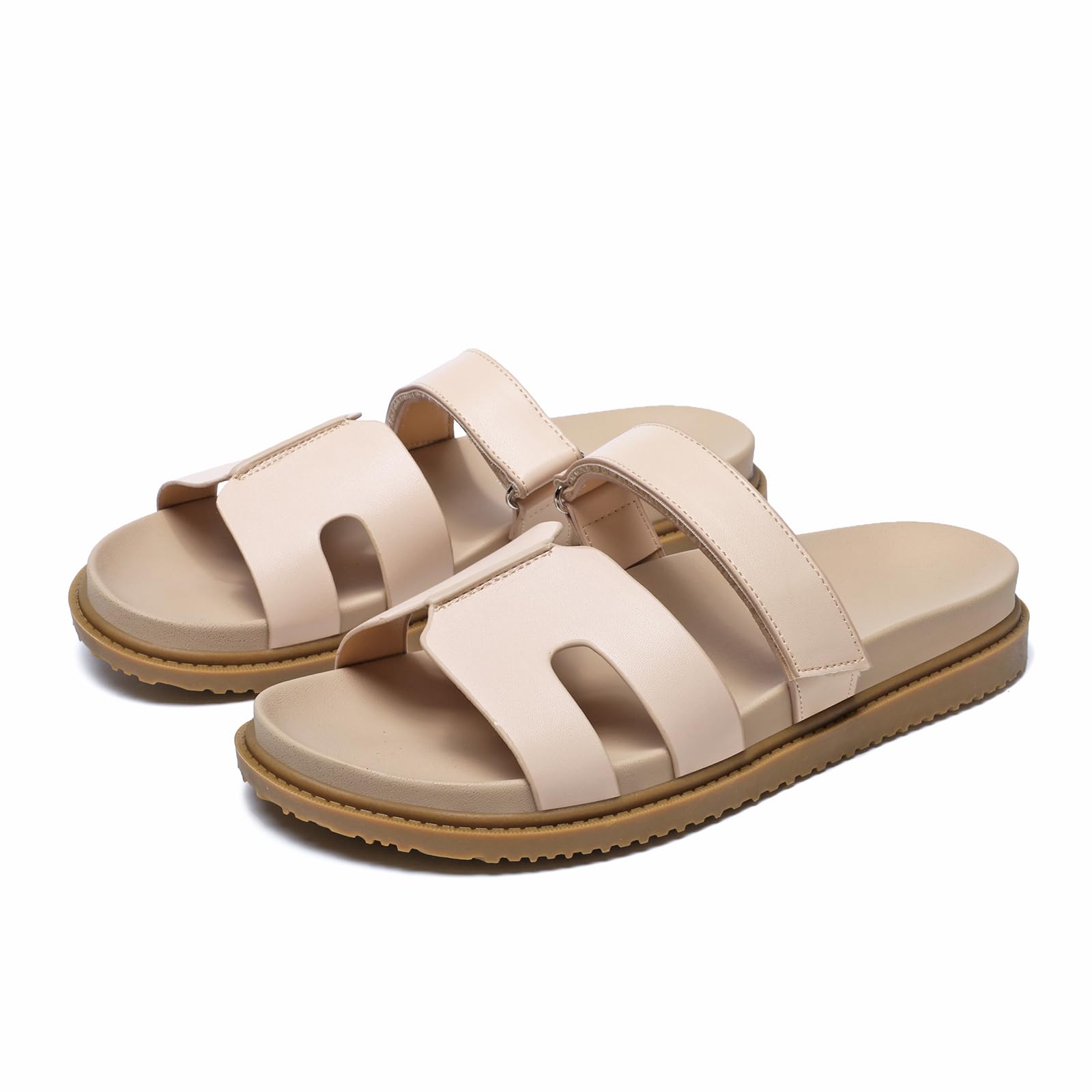 JSWEI Women's Slide Sandals Women's Slippers Shoes Non-Slip Comfortable and Adju